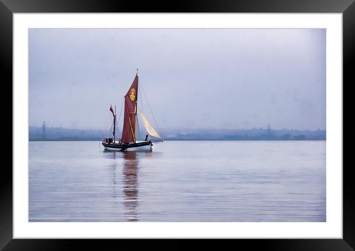 Thames Sailing Barge Framed Mounted Print by Eileen Wilkinson ARPS EFIAP