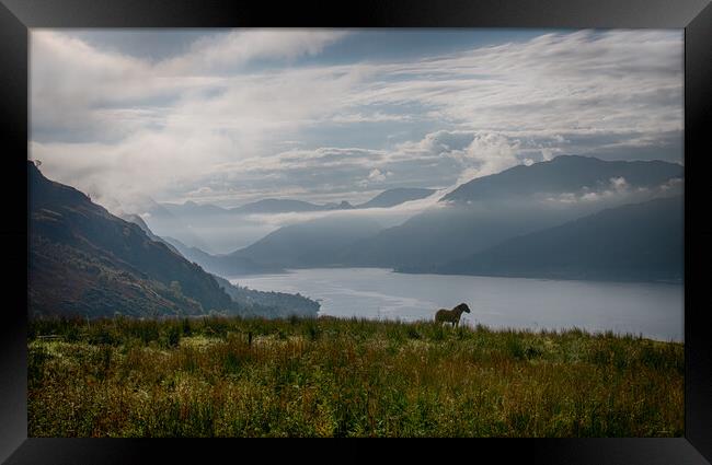 Carr Brae viewpoint across Loch Duich Framed Print by Eileen Wilkinson ARPS EFIAP