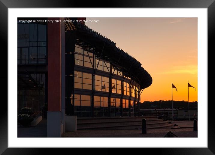 Gothenburg opera house at sunset  Framed Mounted Print by Navin Mistry