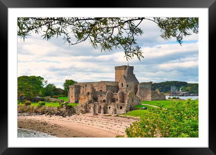 Inchcolm Abbey, Incolm Island, Firth of Forth Framed Mounted Print by Navin Mistry
