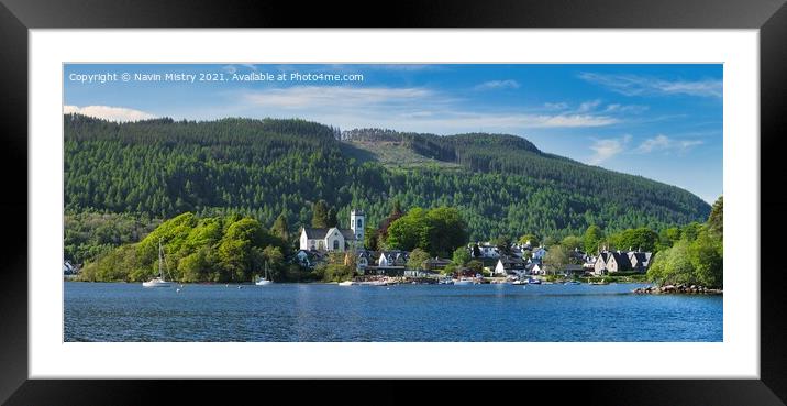 A Panoramic Image of Kenmore, Loch Tay, Perthshire Framed Mounted Print by Navin Mistry