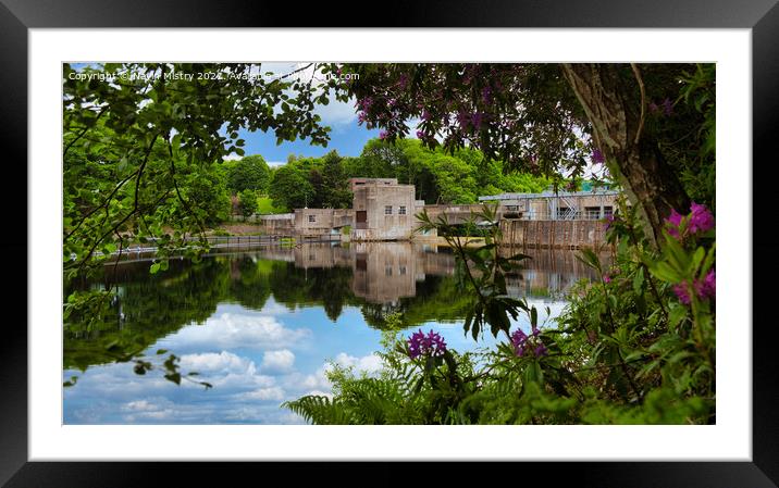 Pitlochry Hydroelectric Powerstation  Framed Mounted Print by Navin Mistry