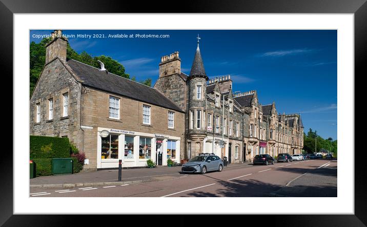 A view of Birnam, Perthshire Framed Mounted Print by Navin Mistry