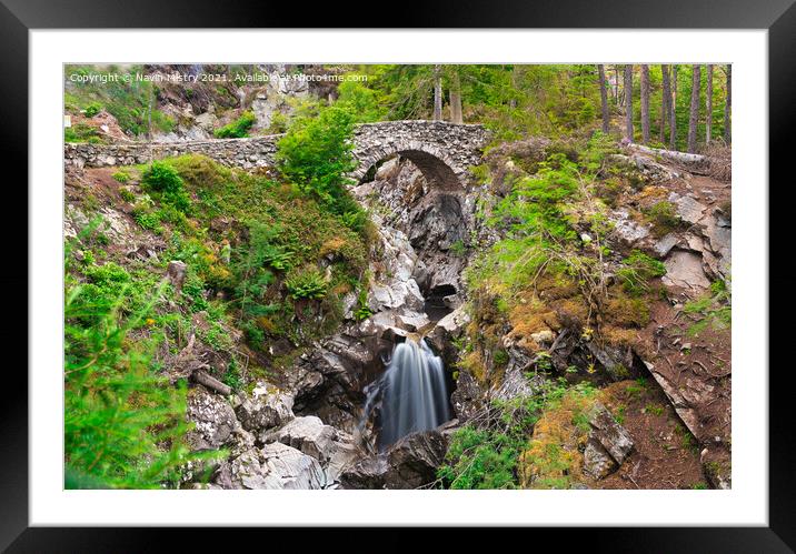 The Falls of Bruar, Blair Atholl, near Pitlochry Framed Mounted Print by Navin Mistry
