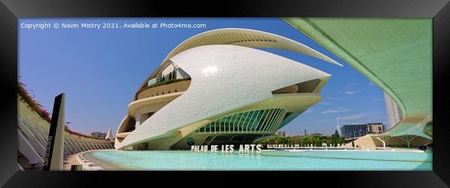 Palau de les Arts Reina Sofia  Framed Print by Navin Mistry