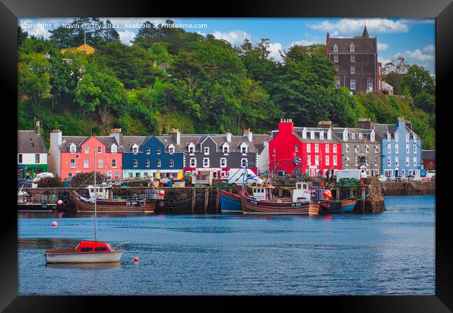 Tobermory Harbour, Isle of Mull, Scotland  Framed Print by Navin Mistry