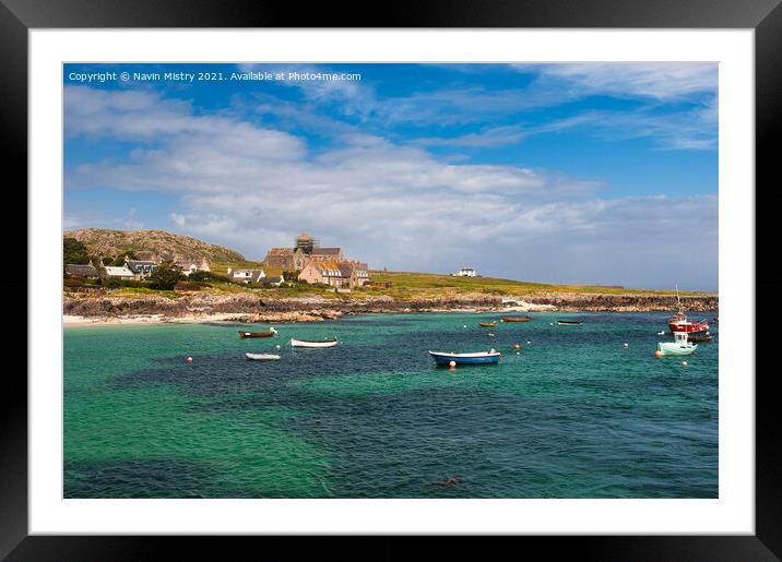 Island of Iona, Scotland Framed Mounted Print by Navin Mistry