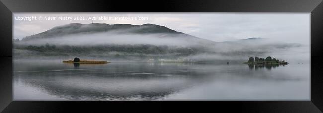 Loch Linnhe Dawn Framed Print by Navin Mistry