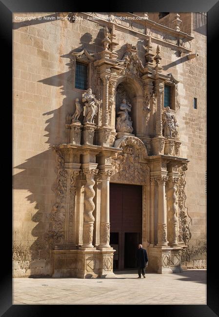 Basilica of Santa Maria, Alicante Framed Print by Navin Mistry