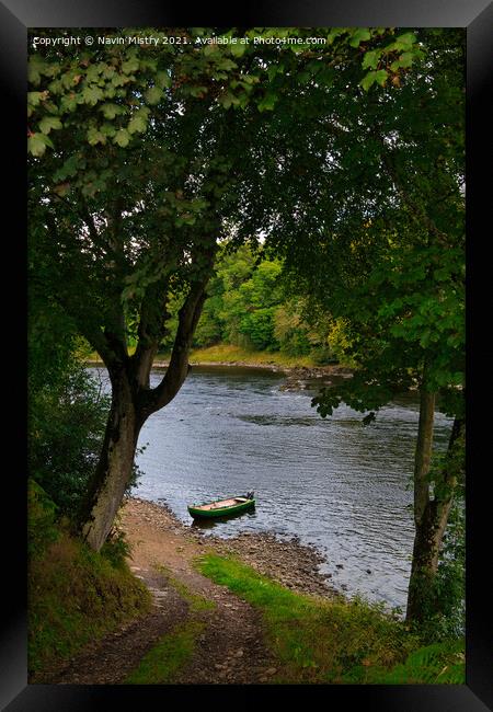Taymount Salmon Fishing, River Tay, Scotland Framed Print by Navin Mistry