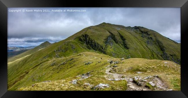 A view of Ben Lawers Perthshire, Scotland Framed Print by Navin Mistry