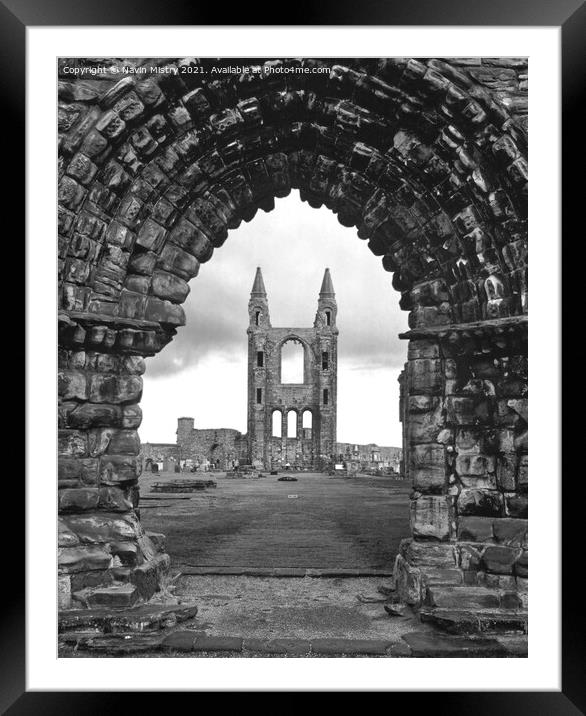 St Andrews Cathedral  Framed Mounted Print by Navin Mistry