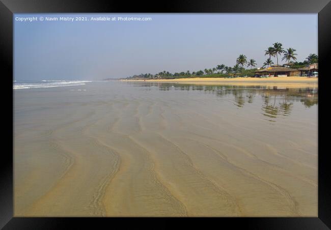 Benhaulim Beach, South Goa, India Framed Print by Navin Mistry