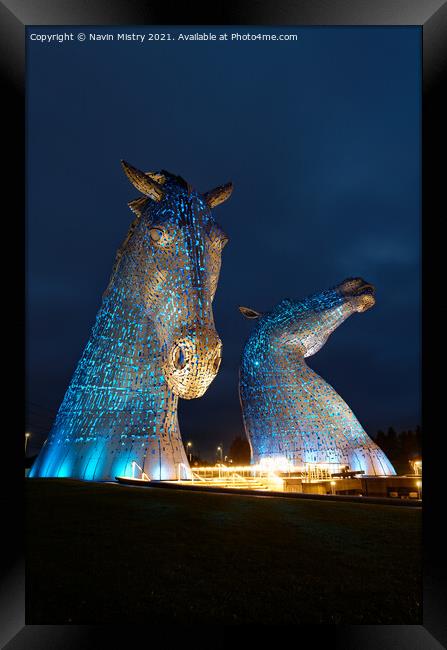 The Kelpies Helix Park, Falkirk, Scotland Framed Print by Navin Mistry