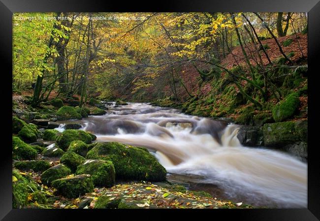 Autumn at The Birks of Aberfeldy Framed Print by Navin Mistry