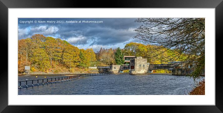 Pitlochry Hydroelectric Dam  Framed Mounted Print by Navin Mistry