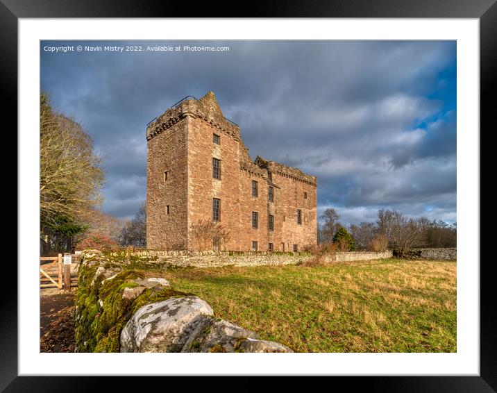 Huntingtower Castle, Perth, Scotland Framed Mounted Print by Navin Mistry