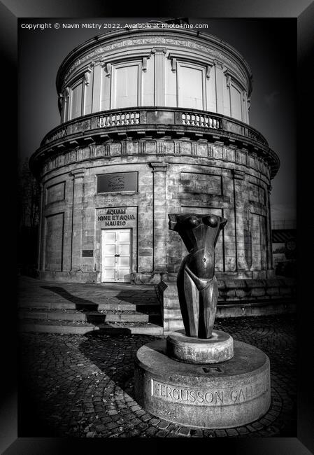 Fergusson Gallery Perth, Scotland B&W Framed Print by Navin Mistry