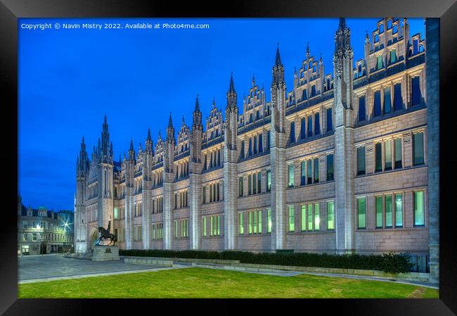 Marischal College Aberdeen  Framed Print by Navin Mistry