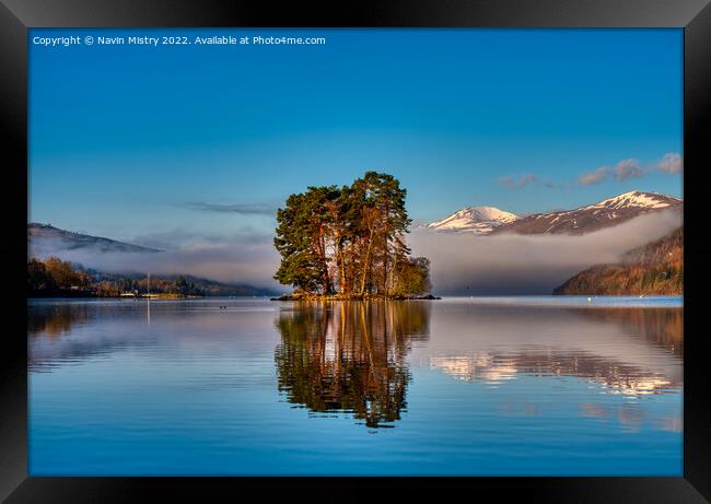 Loch Tay at Kenmore, Perthshire  Framed Print by Navin Mistry