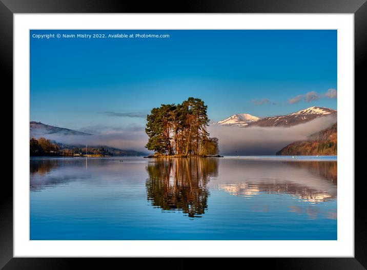 Loch Tay at Kenmore, Perthshire  Framed Mounted Print by Navin Mistry