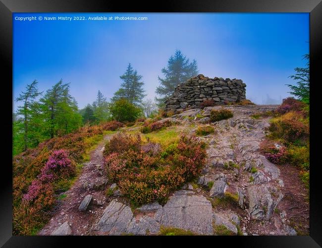 The King's Seat, Birnam Hill  Framed Print by Navin Mistry