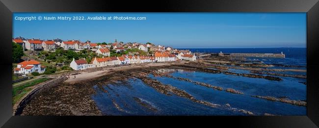 A Panoramic View of Pittenweem, Fife Framed Print by Navin Mistry