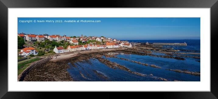 A Panoramic View of Pittenweem, Fife Framed Mounted Print by Navin Mistry