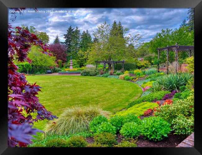 Rodney Gardens Perth Scotland  Framed Print by Navin Mistry