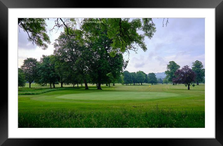 North Inch Golf Course, Perth Framed Mounted Print by Navin Mistry