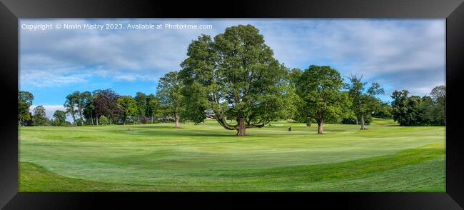 Murrayshall Golf Course Panorama Framed Print by Navin Mistry