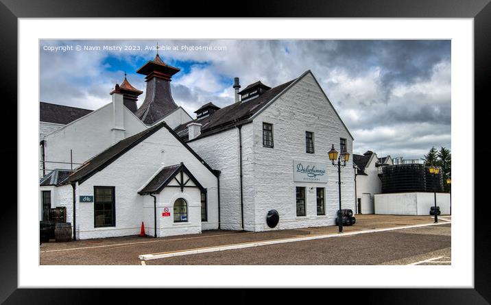 The Dalwhinnie Distillery, Highlands Framed Mounted Print by Navin Mistry