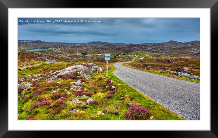 The Golden Road, Isle of Harris Framed Mounted Print by Navin Mistry