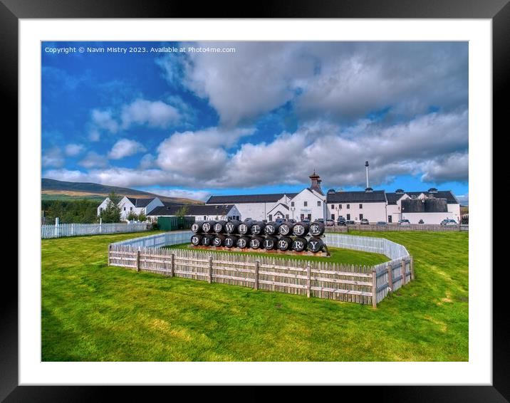 The Dalwhinnie Distillery, Morayshire, Scotland Framed Mounted Print by Navin Mistry