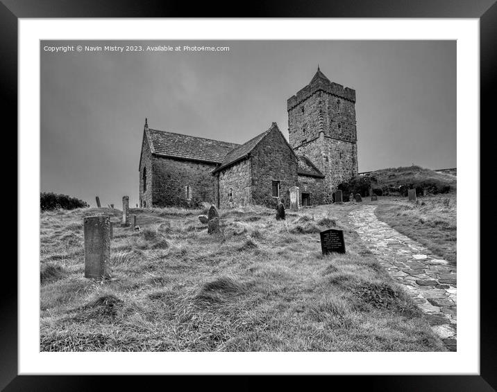 St. Clement's Church, Rodel  Framed Mounted Print by Navin Mistry