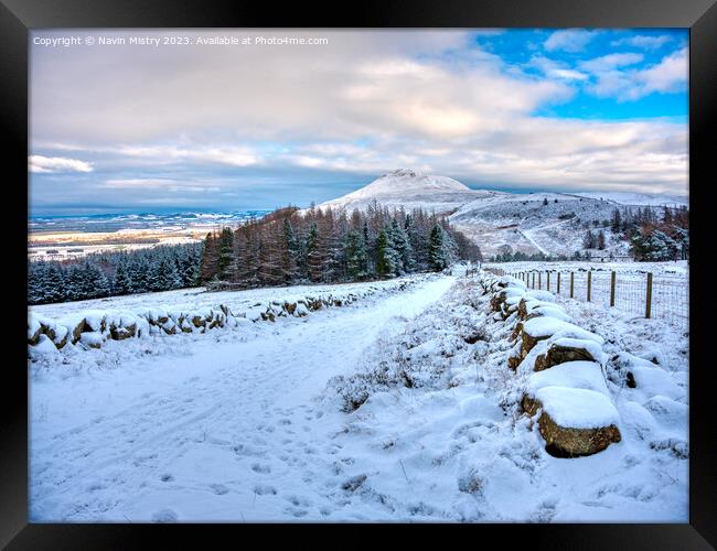 Winter and the East Lomond Framed Print by Navin Mistry