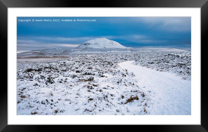 A view of West Lomond Hill Framed Mounted Print by Navin Mistry