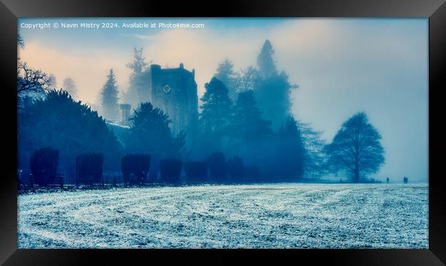 A Winter Day and Dunkeld Cathedral   Framed Print by Navin Mistry