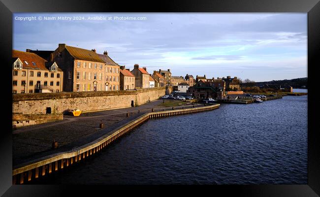 Berwick-upon-Tweed Evening Light  Framed Print by Navin Mistry