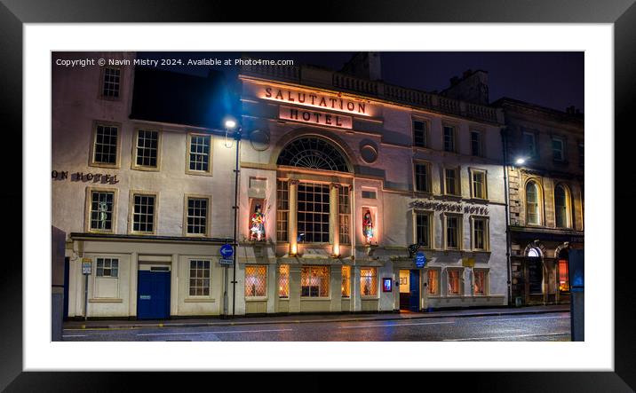 The Salutation Hotel, Perth  Framed Mounted Print by Navin Mistry