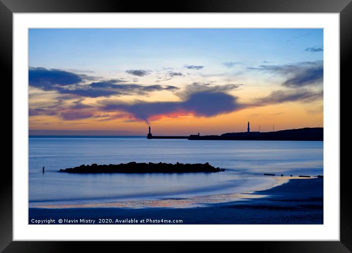 Aberdeen Beach Sunrise  Framed Mounted Print by Navin Mistry