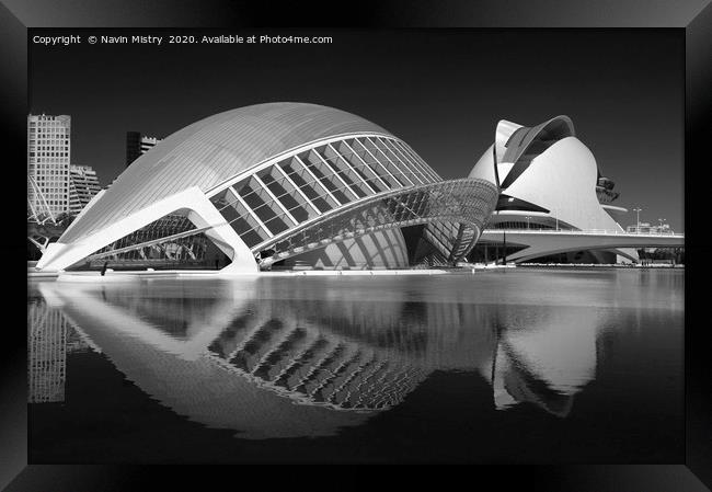 City of the Arts and Sciences, Valencia, Spain Framed Print by Navin Mistry