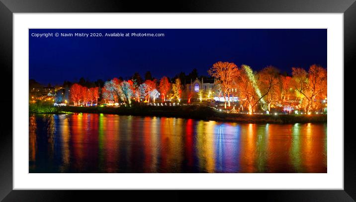 Perth, Scotland, Winter Lights 2018 Framed Mounted Print by Navin Mistry