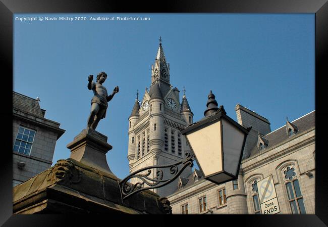 The Castle Gate or 'Mannie' Well, Union Street, Aberdeen Scotland  Framed Print by Navin Mistry