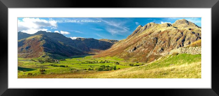 Great Langdale, Lake District, England Framed Mounted Print by Navin Mistry