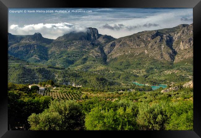 The Guadalest Valley, Alicante Province, Spain Framed Print by Navin Mistry
