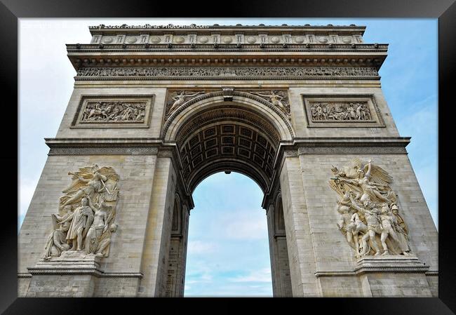 Arc de Triomphe, Paris Framed Print by Navin Mistry