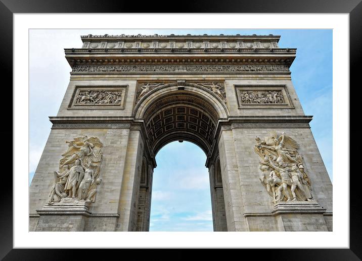 Arc de Triomphe, Paris Framed Mounted Print by Navin Mistry
