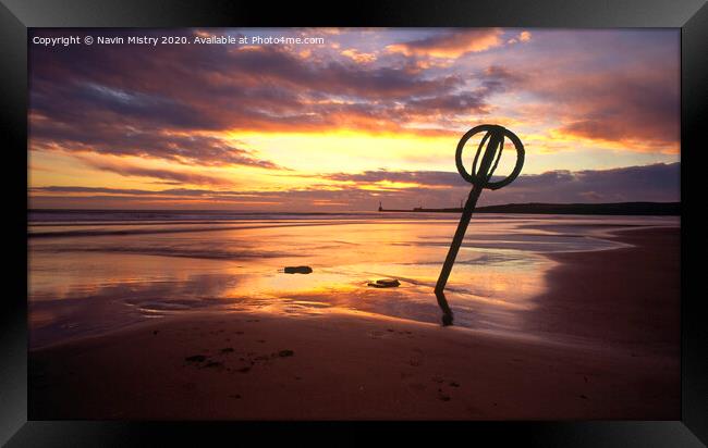 Sunrise Aberdeen Beach Framed Print by Navin Mistry