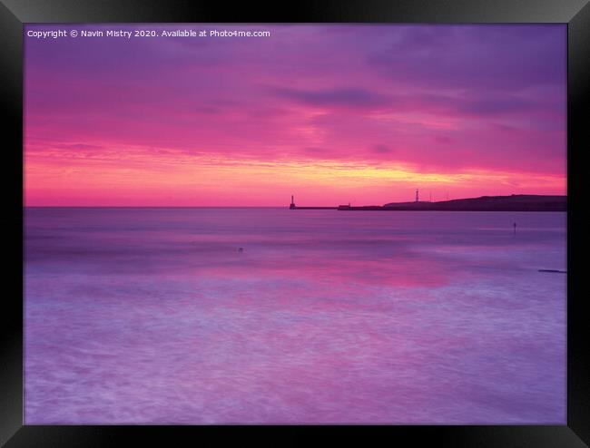 Sunrise Aberdeen Beach Framed Print by Navin Mistry